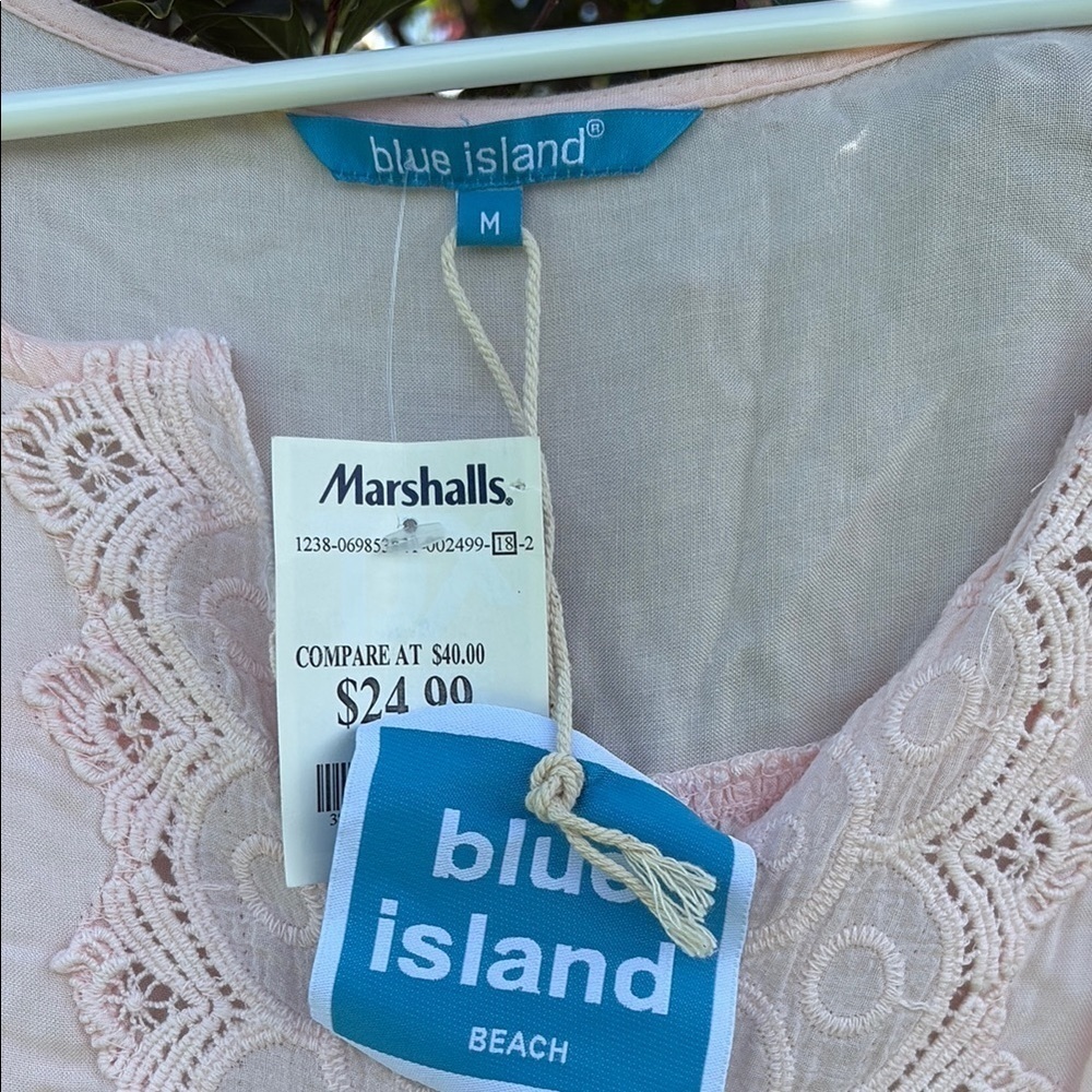 Blue Island Light Pink Lace Blouse - Picture 4 of 6